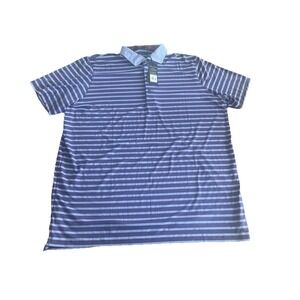 Greyson‎ Collared Polo Shirt Mens 2XL XXL Savannah Striped Purple NWT